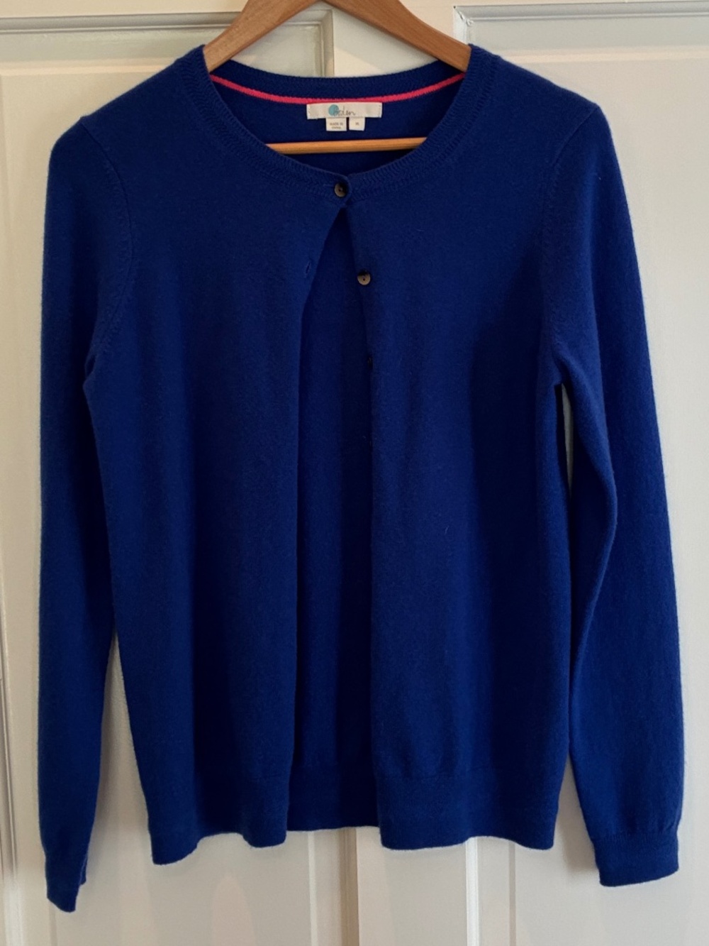 Cashmere Boden cardigan M blue